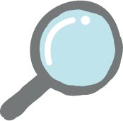 ホームの虫眼鏡